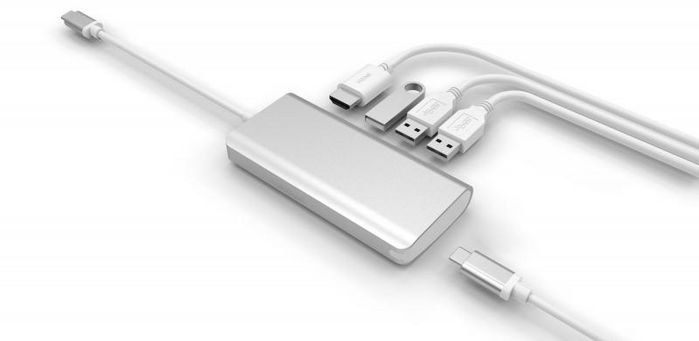LMP 3x USB 3.0, HDMI, USB-C, Silver, 15 gr - W126585107