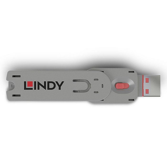 Lindy USB Type A Port Blocker Key, pink - W125187474
