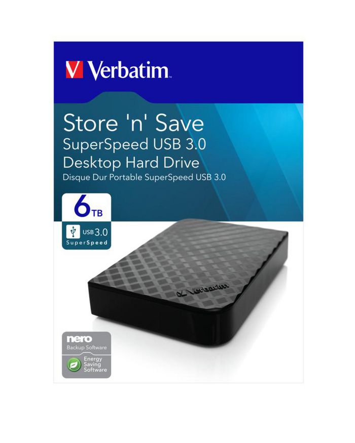 Verbatim Verbatim Store 'n' Save 6TB USB 3.0, black - W124621218