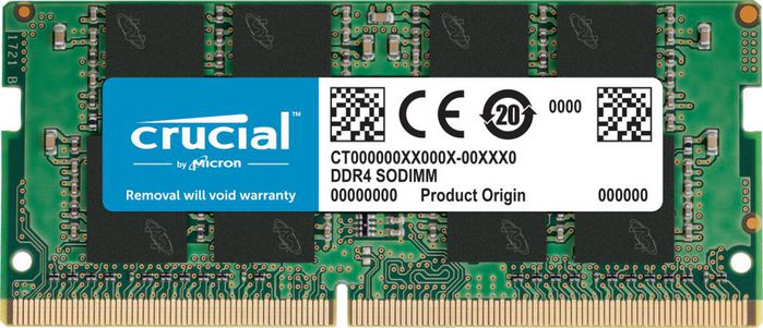 Crucial 16GB DDR4-3200 SODIMM, CL22, 1.2V, 2048Meg x 64 - W126614674