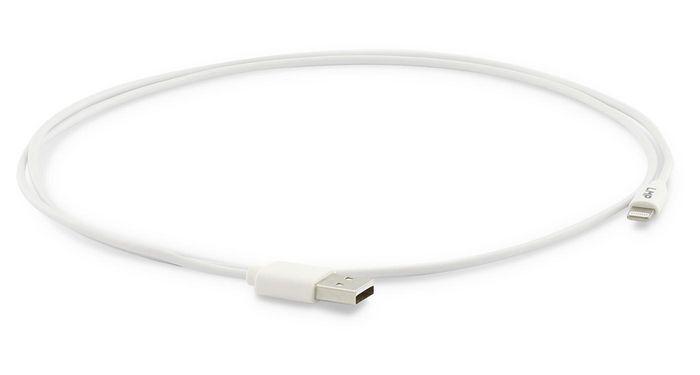 LMP Lightning to USB cable, Charge & Sync, MFI certified, 1m, White - W126584809