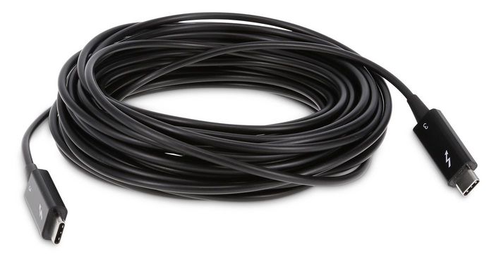 LMP Thunderbolt 3 (USB-C) Optical Cable, active, 40 Gbit/s, black, 10 m - W126584827