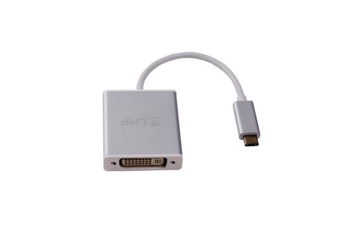 LMP USB-C to DVI adapter aluminum housing - silver - W126584843