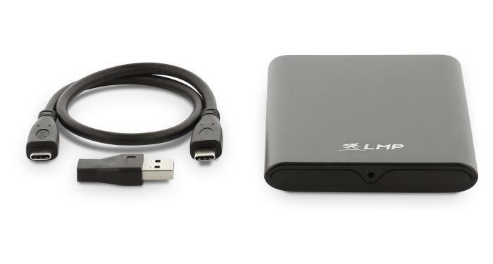 LMP USB-C DataMobile enclosure, SATA HDD/SSD, (1) USB-C, 520 MB/s, black - W126584839
