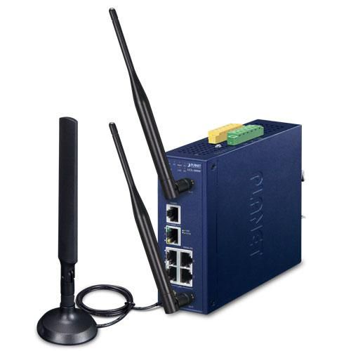 Planet Industrial LoRaWAN Wireless Gateway with 5-Port 10/100/1000T - W126631595