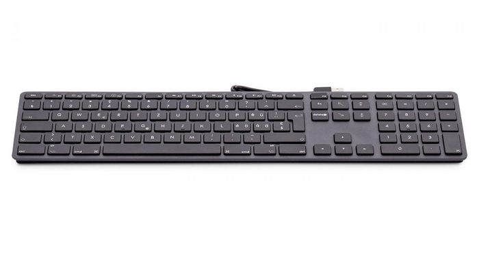 LMP USB numeric Keyboard KB-1243, 110 keys, 2x USB, aluminum, Greek layout, macOS, space grey - W126584984