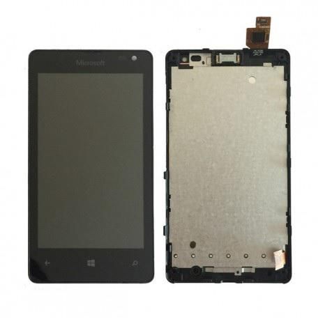 CoreParts Microsoft Lumia 435 LCD Screen and Digitizer with Front Frame Assembly Black - W124965709