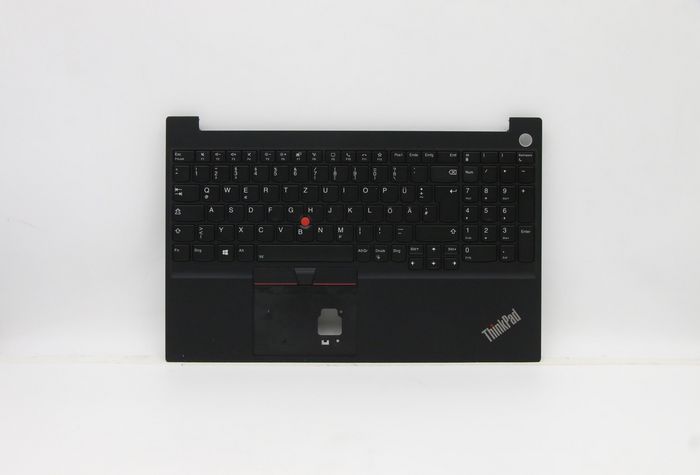 Lenovo C-Cover with keyboard, German, Black, Backlight, Fingerprint - W126199509