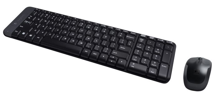 Logitech MK220 Compact Wireless Keyboard and Mouse Combo for Windows, 2.4 GHz Wireless with Unifying USB-Receiver, Wireless Mouse, 24 Month Battery Life, PC/Laptop - W124438982