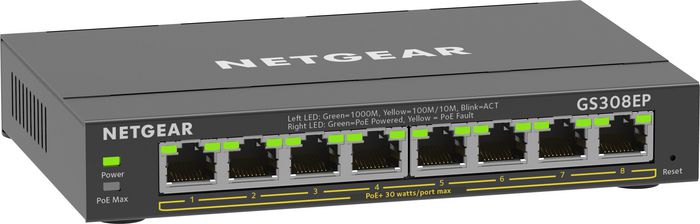 Netgear 8PT GE Plus Switch W/POE+ - W126258132
