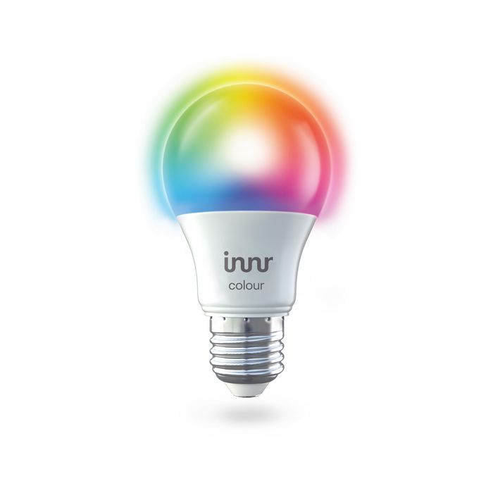 INNR Lighting This Smart Bulb Colour E27 with large fitting lets you operate your existing fixture wirelessly, even when you're not home. - W126390114