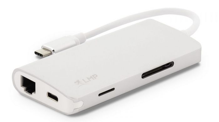 LMP USB-C Hub, 7 port USB-A (4) & USB-C (3) hub, charging function (BC1.2), external power supply (36W), - W126584879