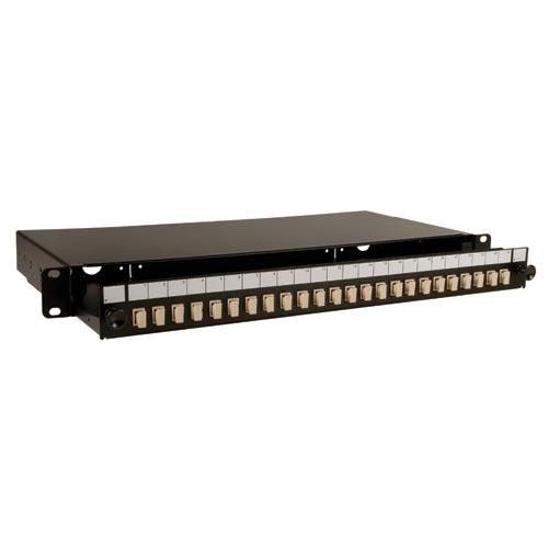 Black Box Sliding Fibre Optic Patch Panel, 24-Port LC, Multimode - W126132834