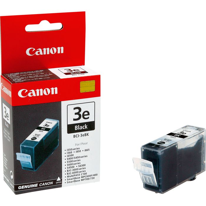 Canon BCI-3e BK Black Ink Cartridge - W124619289