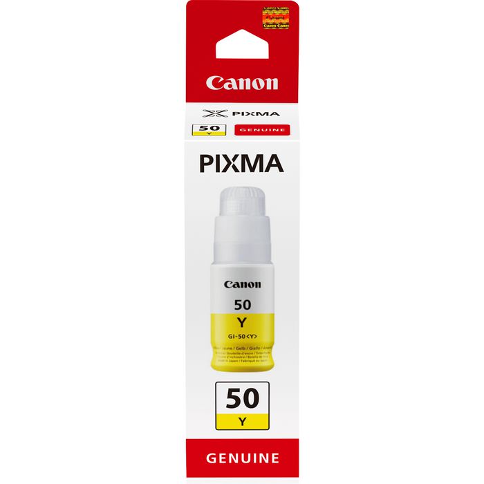 Canon GI-50 Y, High Yield, Ink Bottle, Yellow - W124981566
