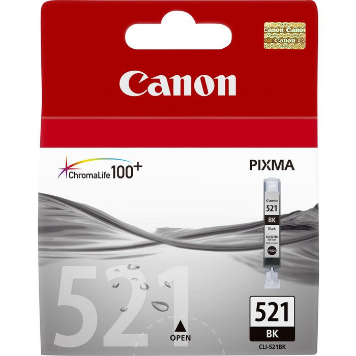 Canon CLI-521BK Black Ink Cartridge - W125107318