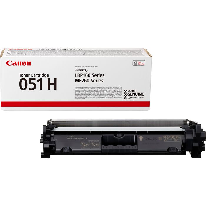 Canon 051H High Yield Toner Cartridge, Black - W124305643