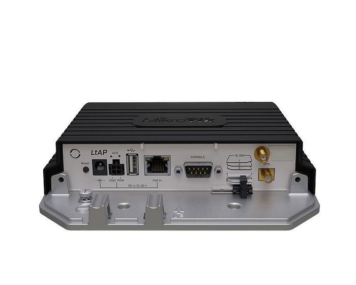 MikroTik 128 MB RAM, 12-30 V, Wi-Fi 4 802.11b/g/n, 10/100/1000 Ethernet, RS232, USB type A, GPS, IP54, LTE FDD/LTE TDD - W125901650