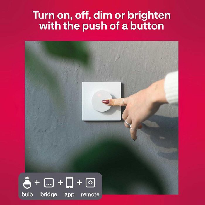 INNR Lighting With the Smart Button, you choose which lamps you would like to control. All lights in a room or a select group. With one push of a button the lights turn on, off and dim or brighten. - W126390121