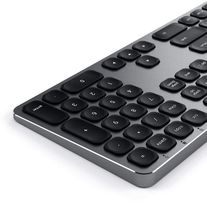 Satechi Aluminum Wired USB Keyboard, USB, Aluminum, Space Gray, ND - W125799332