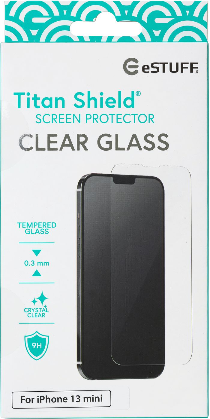 eSTUFF Titan Shield Screen Protector for iPhone 13 mini  - Clear - W126261385