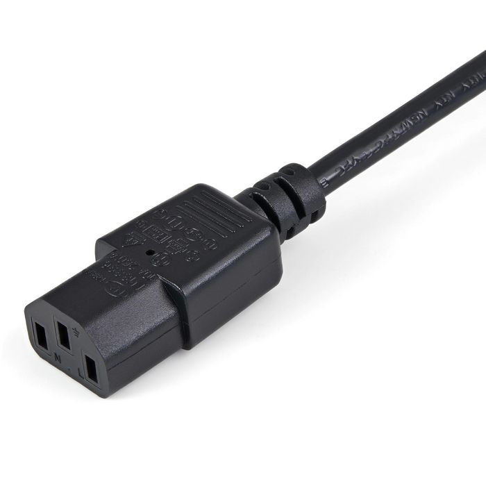 StarTech.com StarTech.com 1m (3ft) Power Extension Cord, C14 to C13, 10A 125V, 18AWG, Computer Power Cord Extension, IEC-320-C14 to IEC-320-C13 AC Power Cable Extension for Power Supply, UL Listed (PXT1001M) - W124369524