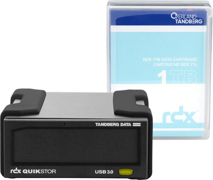Overland-Tandberg RDX external drive kit with 1TB cartridge, black, USB3+ - W124385435