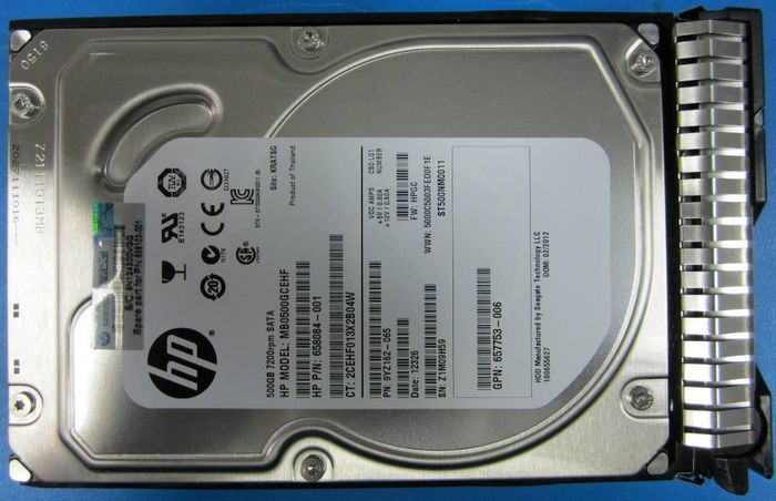 Hewlett Packard Enterprise 500GB SATA 7200rpm 3.5" - W124892565