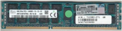 Hewlett Packard Enterprise 8GB, 1866MHz, PC3-14900R-13, DDR3, Dual-Rank x4, 1.50V, Registered Dual In-Line Memory Module (RDIMM) - W125032823