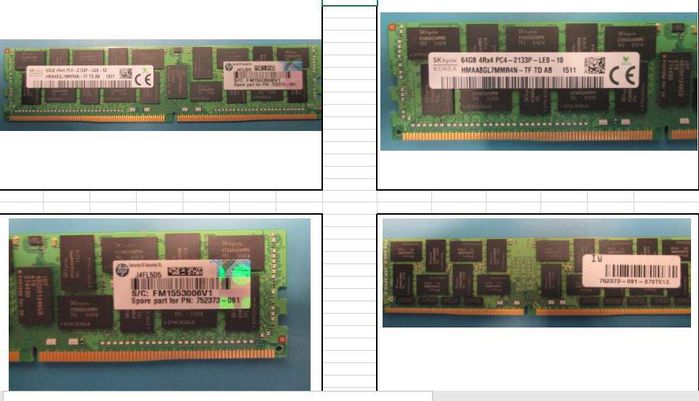 Hewlett Packard Enterprise 64GB, 2133MHz, PC4-2133P-L, DDR4, quad-rank x4, 1.20V, CAS-15-15-15, load reduced dual in-line memory module (LRDIMM) - W125908954