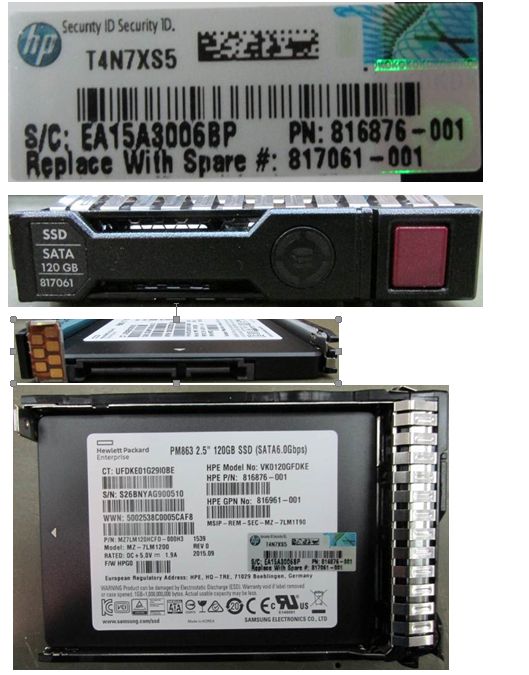 Hewlett Packard Enterprise 120GB, 2.5", SATA III, SFF, RI-3, SC, PLP - W124888664