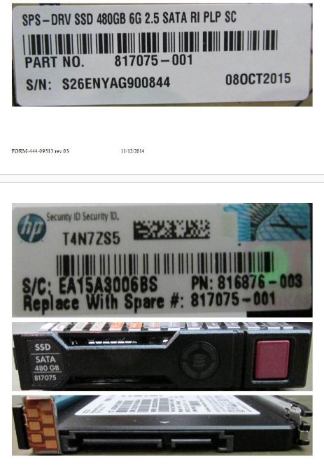Hewlett Packard Enterprise 480GB, 2.5", SATA III, SFF, RI, SC - W124388931