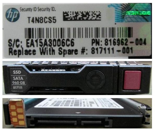 Hewlett Packard Enterprise 960GB, 2.5", SATA III, MU, SFF, SC - W124489077