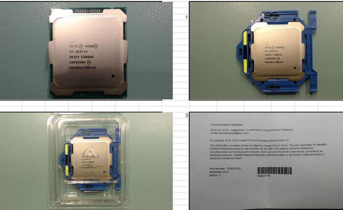 Hewlett Packard Enterprise Intel Xeon E5-2637 v4, 15M Cache, 3.5 GHz, 135 W TDP, FCLGA2011-3 - W124735941EXC