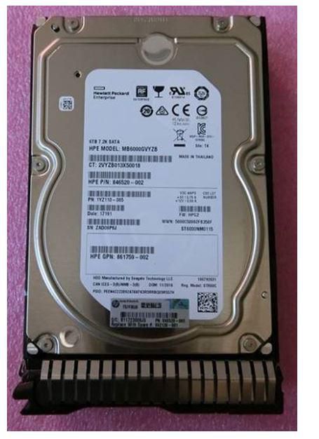 Hewlett Packard Enterprise 6TB, 6G SATA, 7.2K rpm, LFF (3.5-inch), SC Midline 512e - W124436363