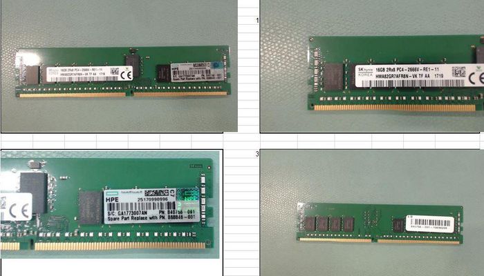 Hewlett Packard Enterprise 16GB PC4-2666V-R Synchronous Dynamic Random Access Memory (SDRAM) 1Gx8, operated in Dual Data Rate (DDR4) mode, Dual In-Line Memory Module (DIMM), 2Gx72 - W124391686