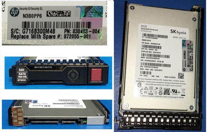 Hewlett Packard Enterprise SSD 960GB 6G SFF SATA RI-1 SC - W125480801