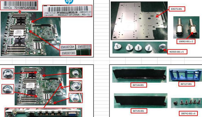 875073-001, Hewlett Packard Enterprise System board for HP ProLiant DL380  Gen10, supports dual CPUs, 24 DDR4 memory slots, multiple I/O ports. | EET