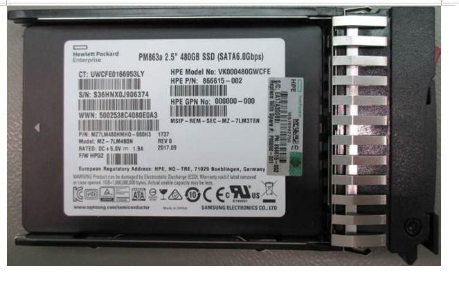sieraden andere een paar P00808-001, Hewlett Packard Enterprise SSD 480GB 6G SFF SATA PLP RI | EET