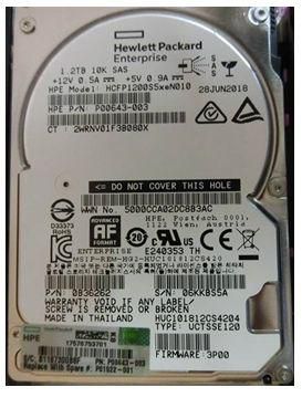P01022-001, Hewlett Packard Enterprise DRV 1.2TB SFF HDD 10K