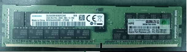 Hewlett Packard Enterprise 32GB PC4, 2666V-R, 2G, Dual Rank x4, dual data rate (DDR4) mode, dual in-line memory module (DIMM) - W126151426EXC
