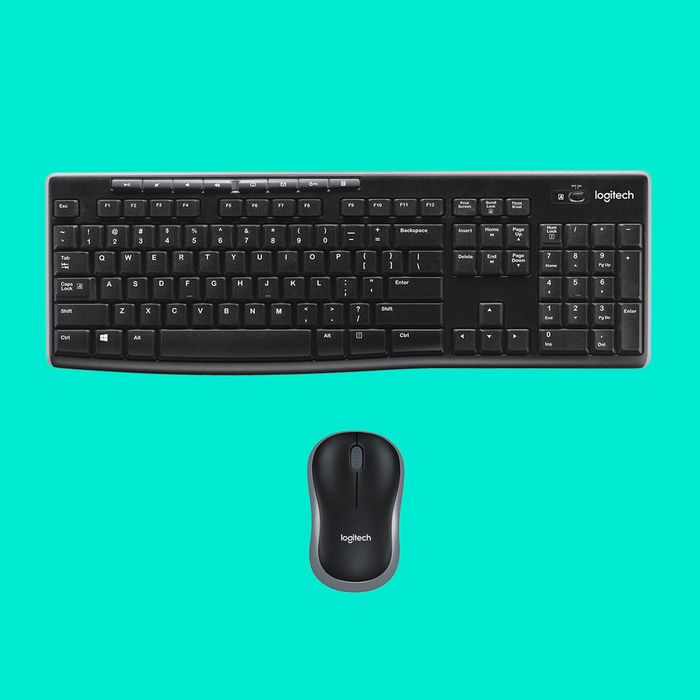 Logitech Wireless Combo Mk270 Keyboard Mouse Included Rf Wireless Qwerty Black, Silver - W128280759