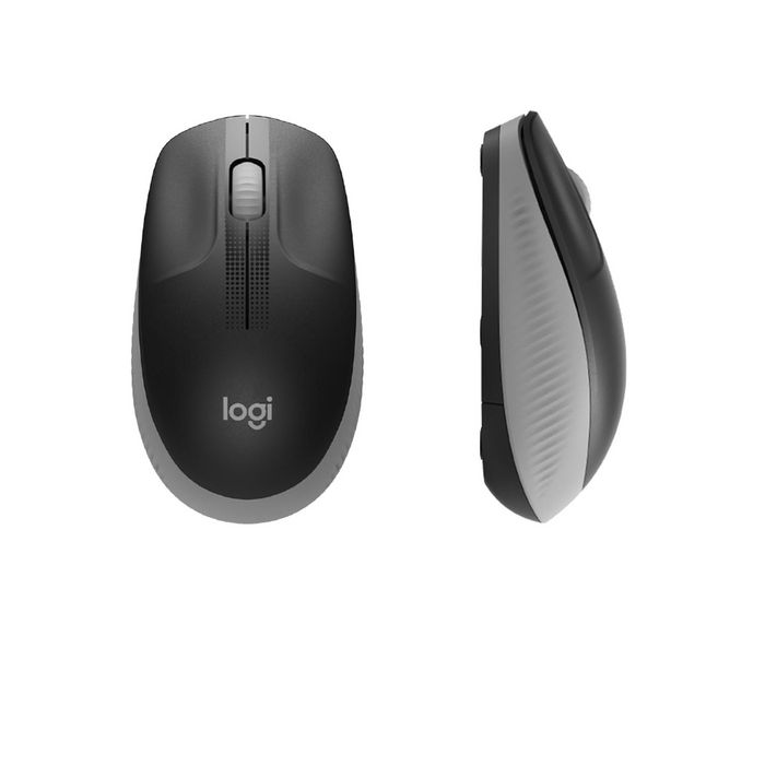 Logitech M190 Full Size Wireless Mouse - Black –