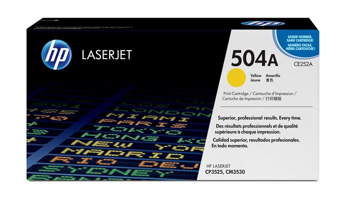 HP 504A toner LaserJet jaune authentique - W125246877