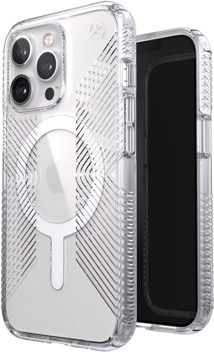 Speck Presidio Perfect-Clear with Grips Compatible with MagSafe, 6.1", iPhone 13 Pro, Clear - W126172568