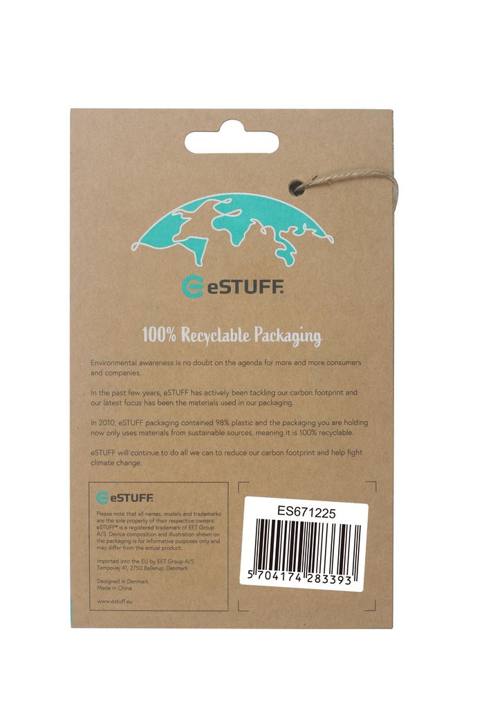 eSTUFF iPhone 12/12 Pro DUBLIN Magnetic Silicone Cover - Black - W125924783