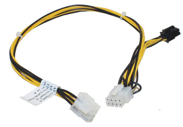 Fujitsu Graphics power cable set CELSIUS R970 1xcable 8pin to 6pin and 8pin connector + 1xcable 8pin to 8pin and 8pin connector - W126823429