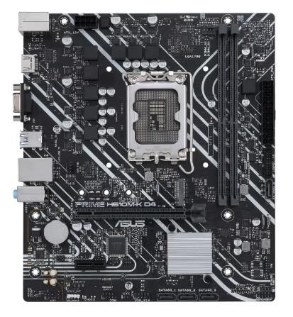 Asus Intel® H610 (LGA 1700) mic-ATX motherboard with DDR4, PCIe 4.0, M.2 slot, Realtek 1 Gb Ethernet, HDMI®, D-Sub, USB 3.2 Gen 1 ports, SATA 6 Gbps, COM header, RGB header - W126823630
