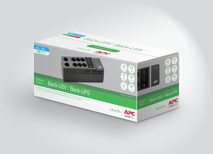 APC APC Back-UPS 850VA, 230V, USB Type-C, USB Type-A - W126825533