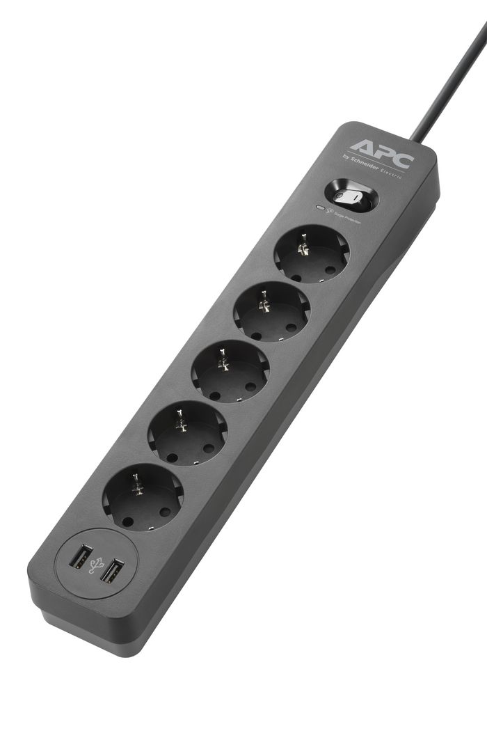 APC CEE 7/7P, 5 Outlet, 2x USB, 50/60 Hz, 240V - W126825567